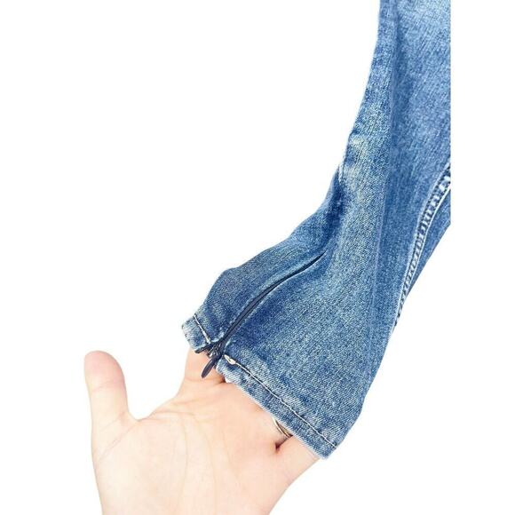 Hudson Centerfold Super Skinny Distressed Zip Ankle Womens Size 26 - Picture 4 of 9